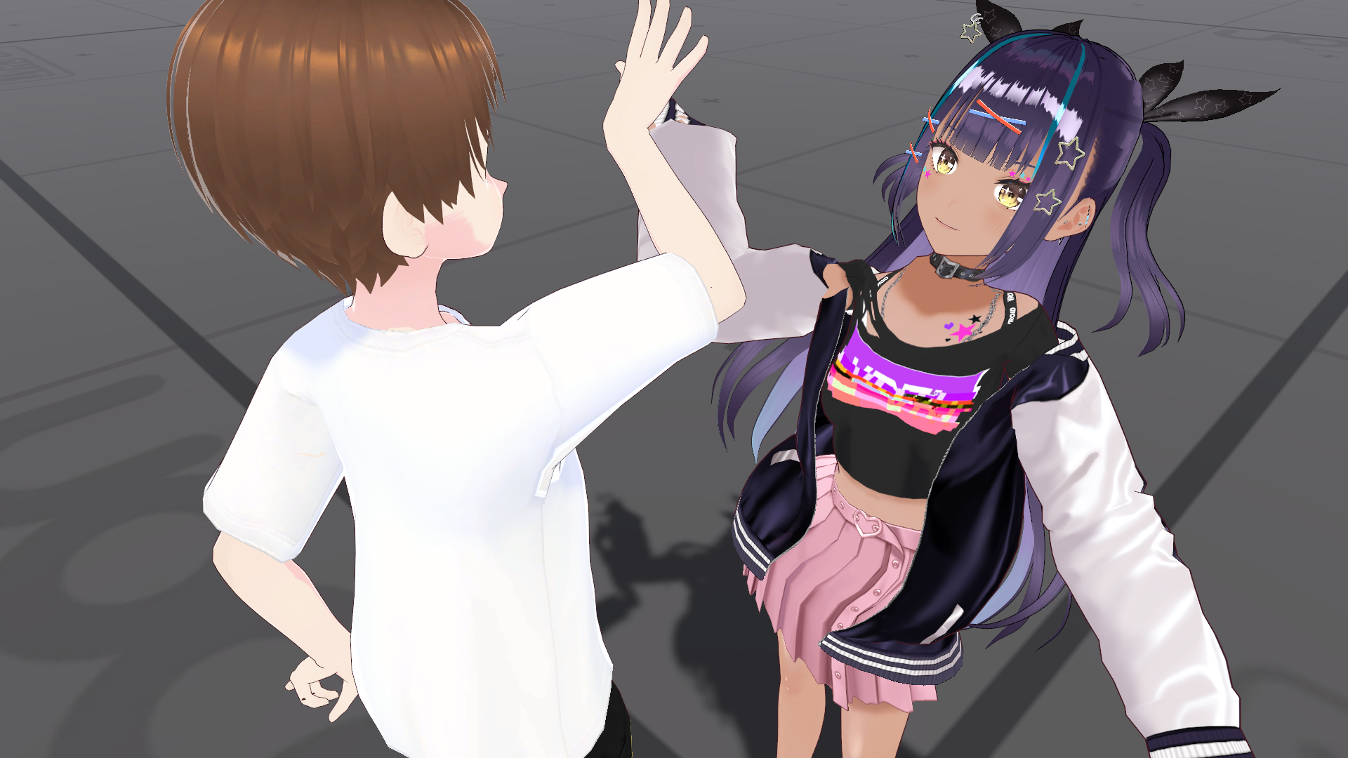 ソーシャルVRにおけるリアルタイムモーションキャプチャとプロシージャル制御の融合による一対多インタラクション手法