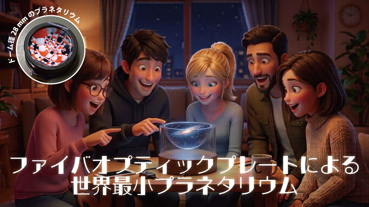 ファイバオプティックプレートによる世界最小プラネタリウムのサムネイル