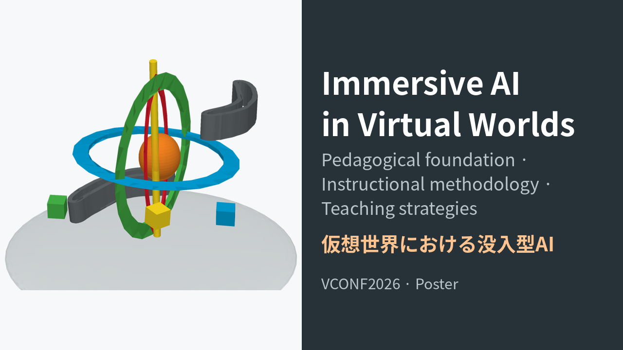 Immersive AI in Virtual Worlds: A Teacher's Viewのサムネイル